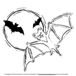 Coloring page: Bat (Animals) #1979 - Free Printable Coloring Pages