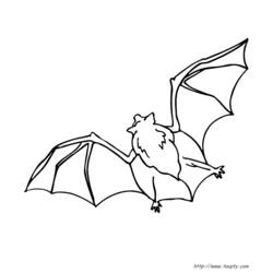 Coloring page: Bat (Animals) #1990 - Free Printable Coloring Pages