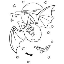 Coloring page: Bat (Animals) #1993 - Free Printable Coloring Pages