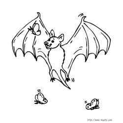 Coloring page: Bat (Animals) #2018 - Printable coloring pages