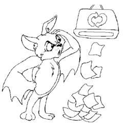Coloring page: Bat (Animals) #2022 - Free Printable Coloring Pages