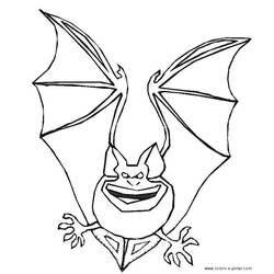 Coloring page: Bat (Animals) #2037 - Free Printable Coloring Pages