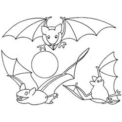 Coloring page: Bat (Animals) #2055 - Free Printable Coloring Pages