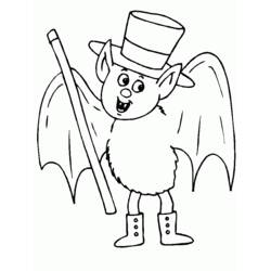 Coloring page: Bat (Animals) #2072 - Free Printable Coloring Pages