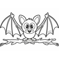 Bat (Animals) coloring page #212466 to print and color