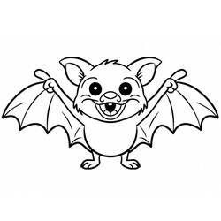 Bat (Animals) coloring page #212469 to print and color