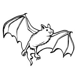 Bat (Animals) coloring page #212473 to print and color