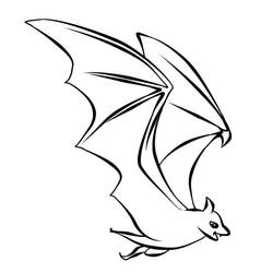 Bat (Animals) coloring page #212483 to print and color