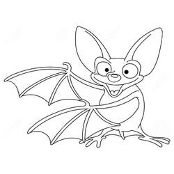 Bat (Animals) coloring page #212501 to print and color