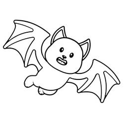 Bat (Animals) coloring page #212506 to print and color