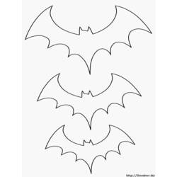 Coloring pages: Bat - Printable coloring pages