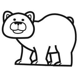 Bear (Animals) coloring page #180713 to print and color
