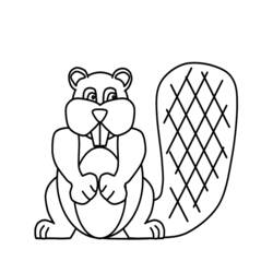 Coloring page: Beaver (Animals) #1604 - Printable coloring pages