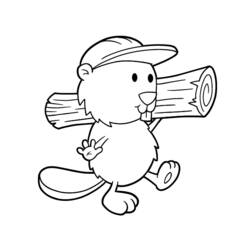 Coloring page: Beaver (Animals) #1614 - Printable coloring pages