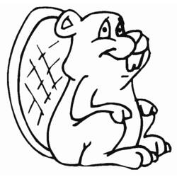 Coloring page: Beaver (Animals) #1616 - Printable coloring pages