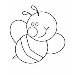 Coloring page: Bee (Animals) #112 - Printable coloring pages