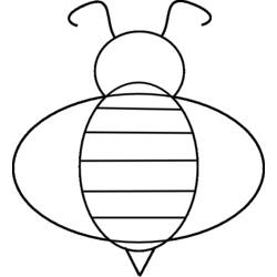 Coloring page: Bee (Animals) #118 - Free Printable Coloring Pages