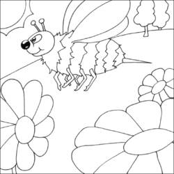 Coloring page: Bee (Animals) #121 - Free Printable Coloring Pages