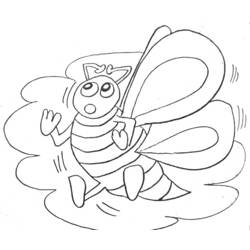 Coloring page: Bee (Animals) #131 - Free Printable Coloring Pages