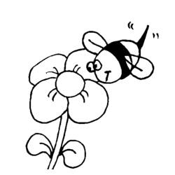 Coloring page: Bee (Animals) #140 - Printable Coloring Pages