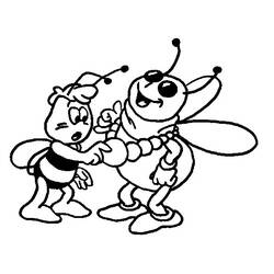 Coloring page: Bee (Animals) #150 - Free Printable Coloring Pages