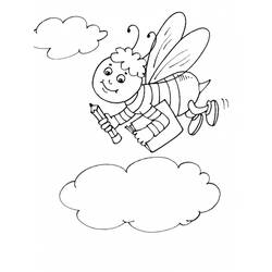 Coloring page: Bee (Animals) #151 - Free Printable Coloring Pages