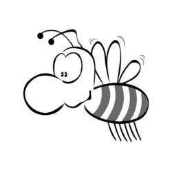 Coloring page: Bee (Animals) #167 - Free Printable Coloring Pages