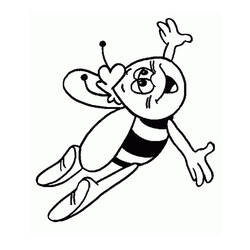Coloring page: Bee (Animals) #170 - Free Printable Coloring Pages