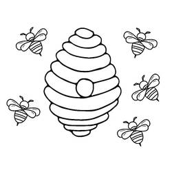Bee (Animals) coloring page #184188 to print and color