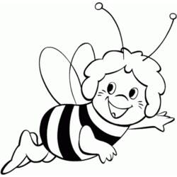 Coloring page: Bee (Animals) #89 - Printable coloring pages