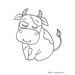 Coloring page: Beef (Animals) #1370 - Printable coloring pages