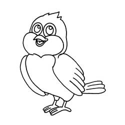 Coloring page: Birds (Animals) #12069 - Printable coloring pages