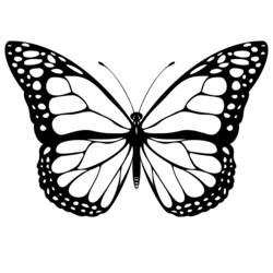 Coloring page: Butterfly (Animals) #15662 - Printable coloring pages