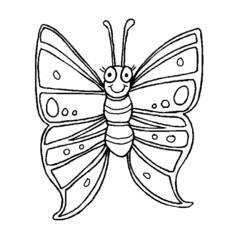 Coloring page: Butterfly (Animals) #15689 - Free Printable Coloring Pages