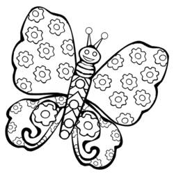 Coloring page: Butterfly (Animals) #15690 - Free Printable Coloring Pages