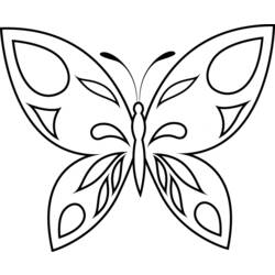 Coloring page: Butterfly (Animals) #15696 - Printable coloring pages