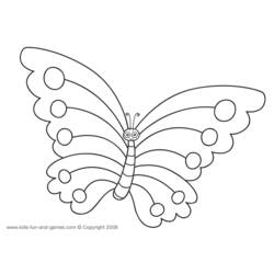 Coloring page: Butterfly (Animals) #15717 - Free Printable Coloring Pages