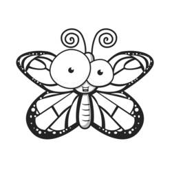 Coloring page: Butterfly (Animals) #15739 - Free Printable Coloring Pages
