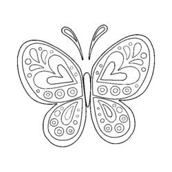 Coloring page: Butterfly (Animals) #15778 - Printable coloring pages