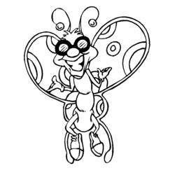 Coloring page: Butterfly (Animals) #15783 - Free Printable Coloring Pages