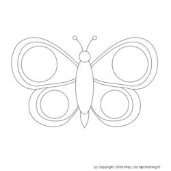 Coloring page: Butterfly (Animals) #15784 - Free Printable Coloring Pages