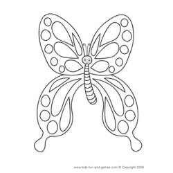 Coloring page: Butterfly (Animals) #15787 - Free Printable Coloring Pages
