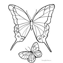 Coloring page: Butterfly (Animals) #15797 - Free Printable Coloring Pages