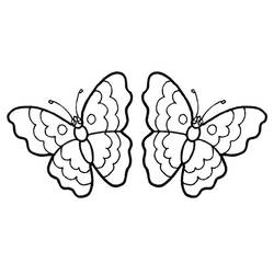 Butterfly (Animals) coloring page #175095 to print and color