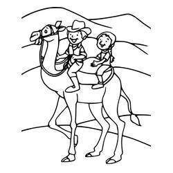 Camel (Animals) coloring page #205474 to print and color