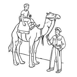 Camel (Animals) coloring page #205488 to print and color