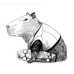 Capybara (Animals) coloring page #207576 to print and color