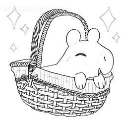 Coloring pages: Capybara - Free Printable Coloring Pages