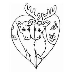 Coloring page: Caribou (Animals) #1555 - Printable coloring pages