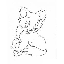 Cat (Animals) coloring page #174948 to print and color
